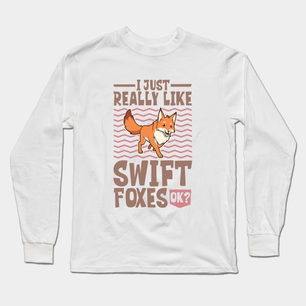 I just really love Swift Foxes - Swift Fox Long Sleeve T-Shirt by Modern Medieval Design